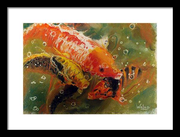 Dance of the Koi - Framed Print