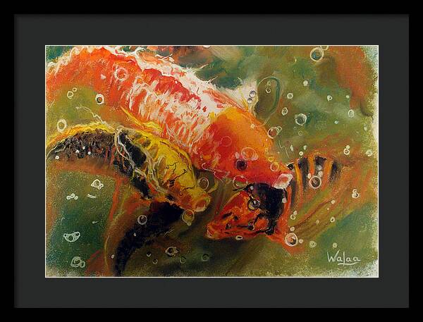 Dance of the Koi - Framed Print