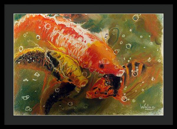 Dance of the Koi - Framed Print