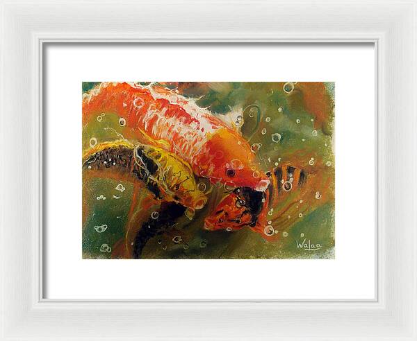 Dance of the Koi - Framed Print