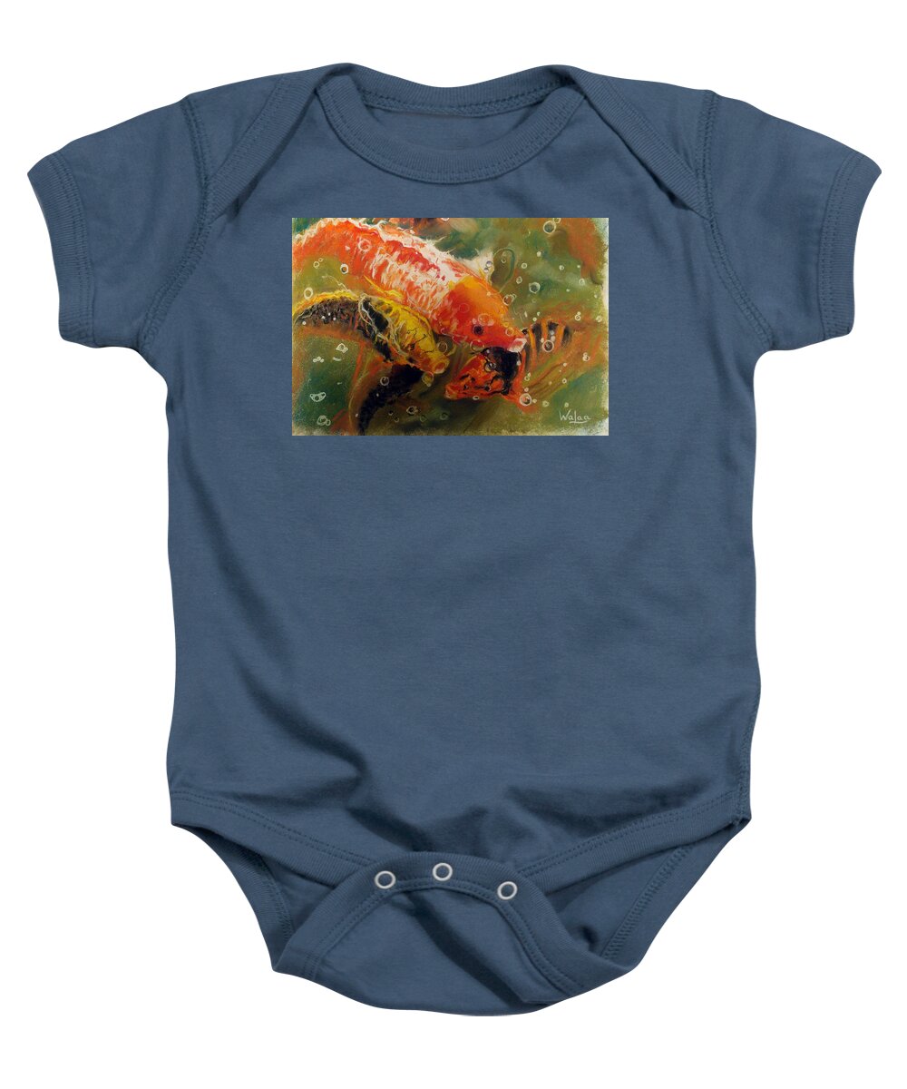 Dance of the Koi - Baby Onesie