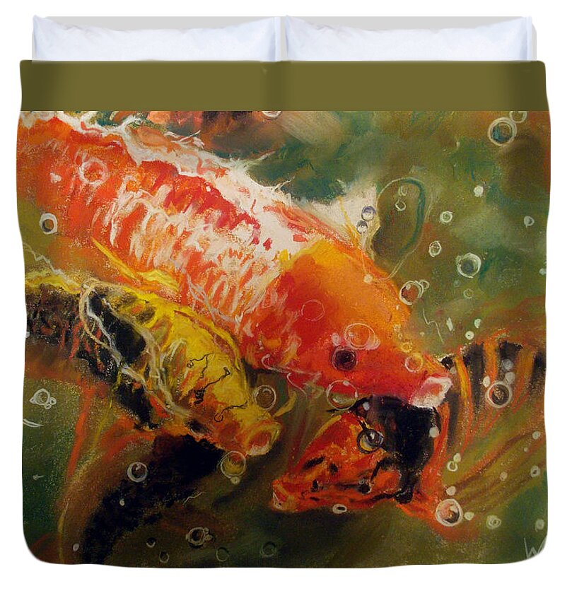 Dance of the Koi - Duvet Cover