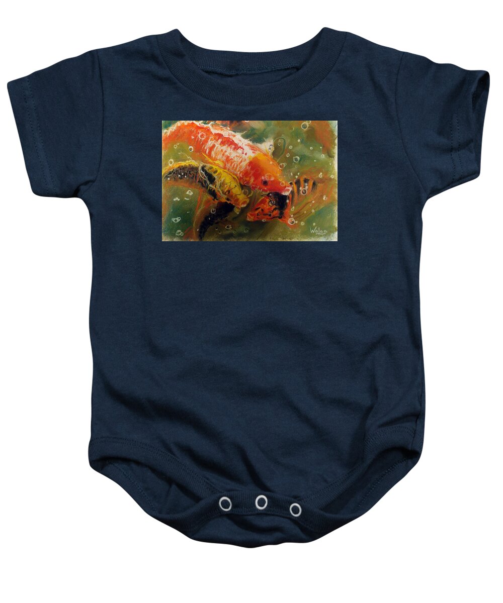 Dance of the Koi - Baby Onesie