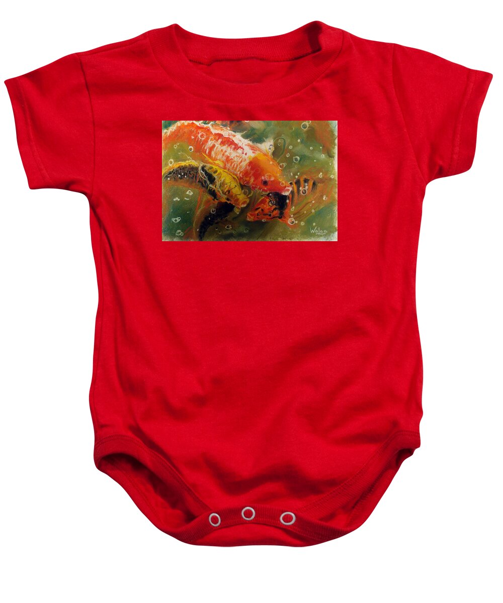 Dance of the Koi - Baby Onesie