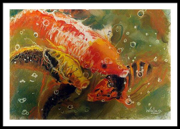 Dance of the Koi - Framed Print