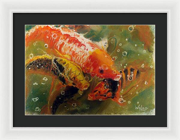 Dance of the Koi - Framed Print