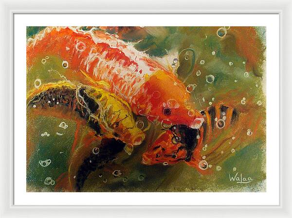 Dance of the Koi - Framed Print