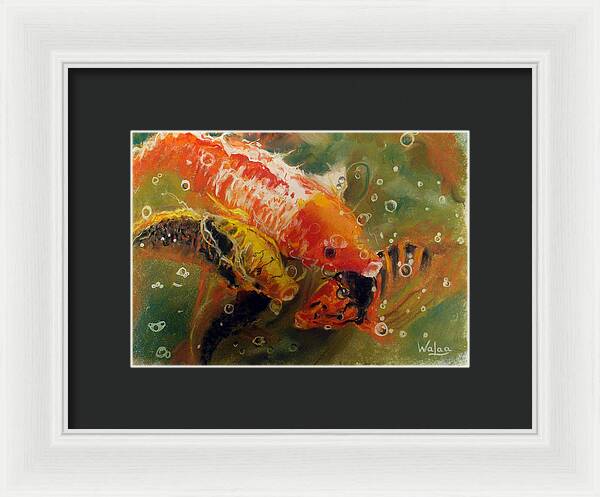 Dance of the Koi - Framed Print