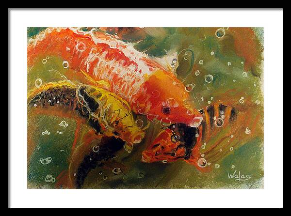 Dance of the Koi - Framed Print