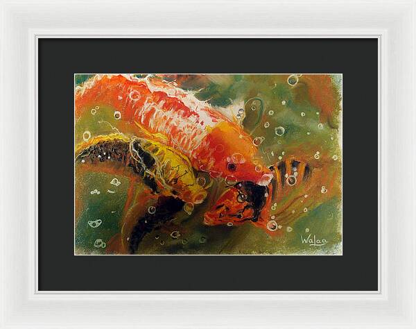 Dance of the Koi - Framed Print