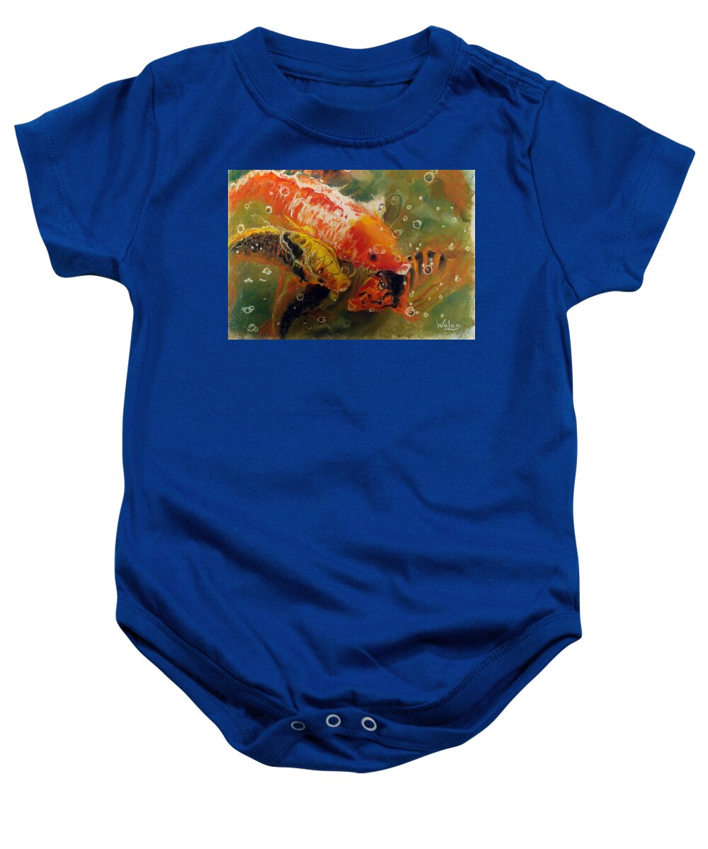 Dance of the Koi - Baby Onesie