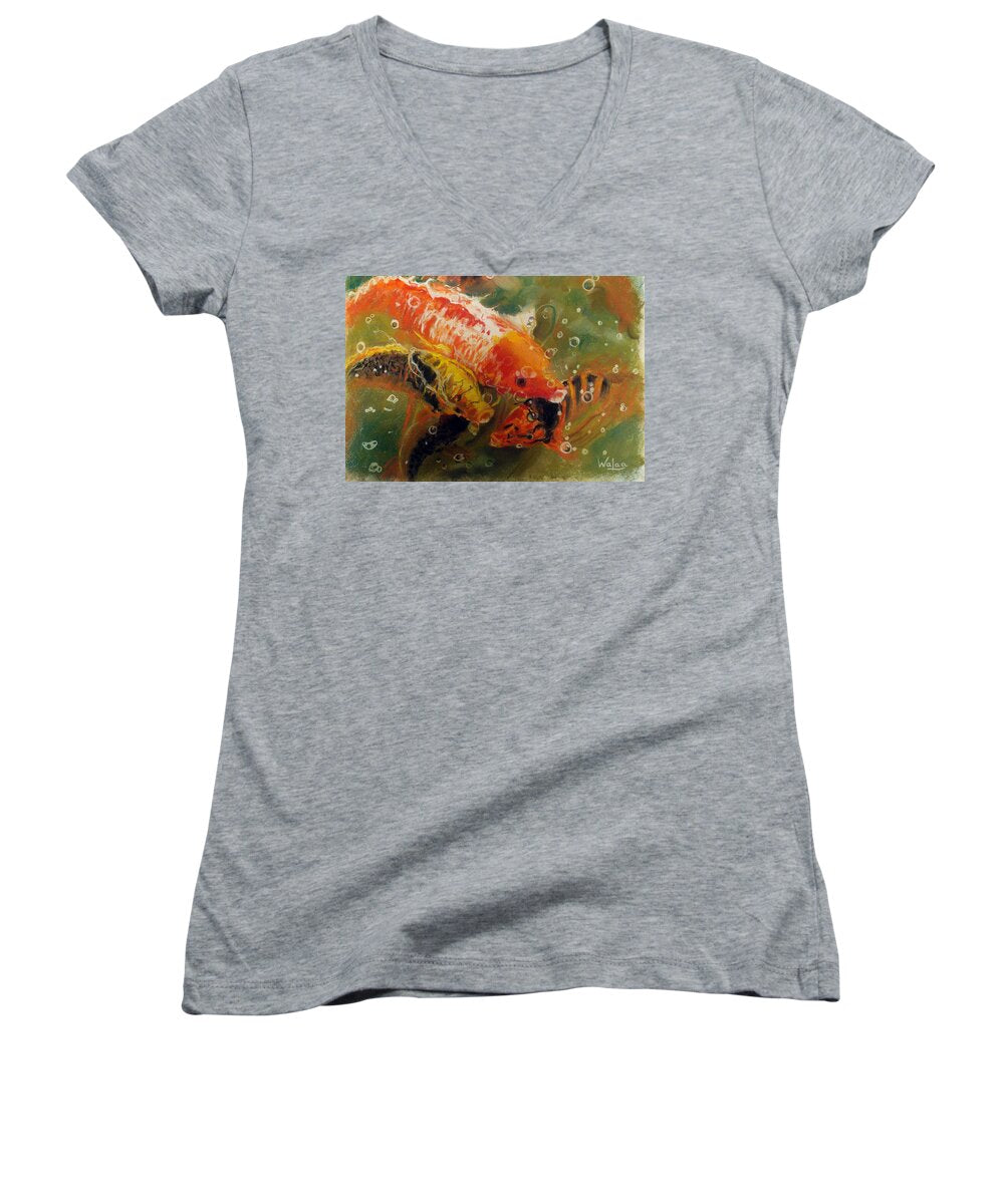 Dance of the Koi - Women's V-Neck