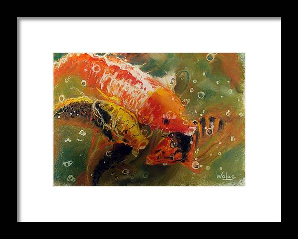 Dance of the Koi - Framed Print