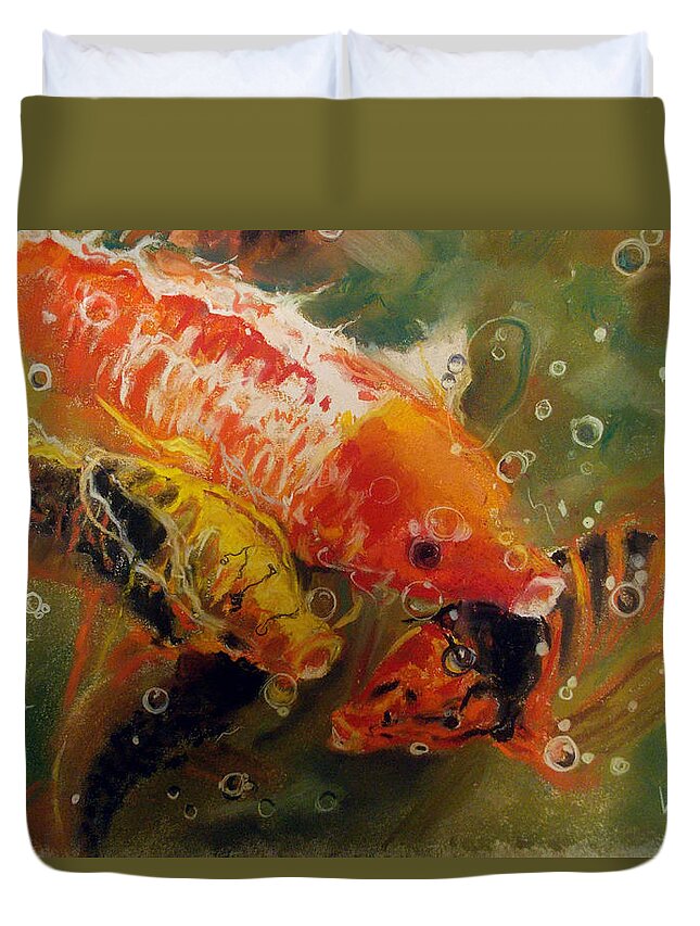 Dance of the Koi - Duvet Cover