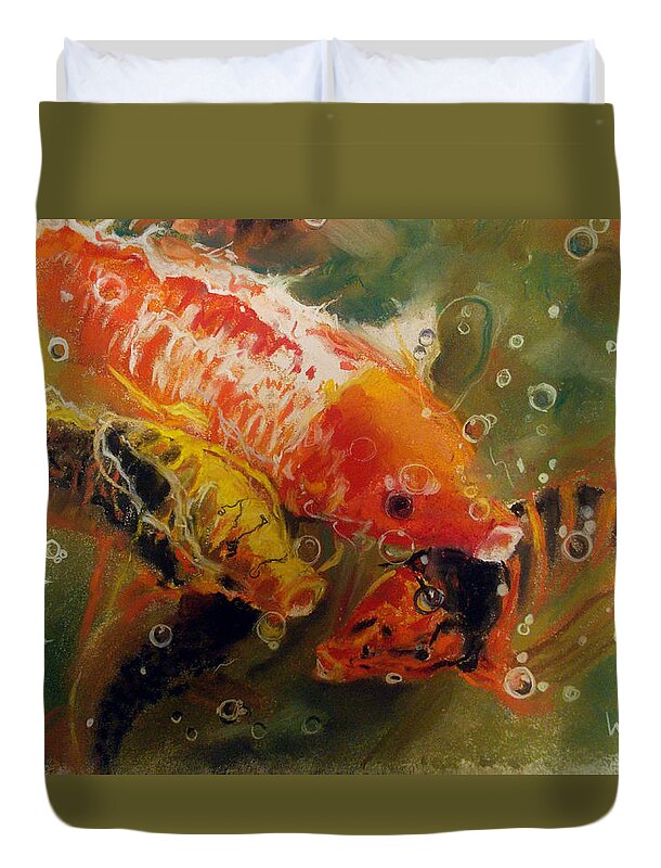 Dance of the Koi - Duvet Cover