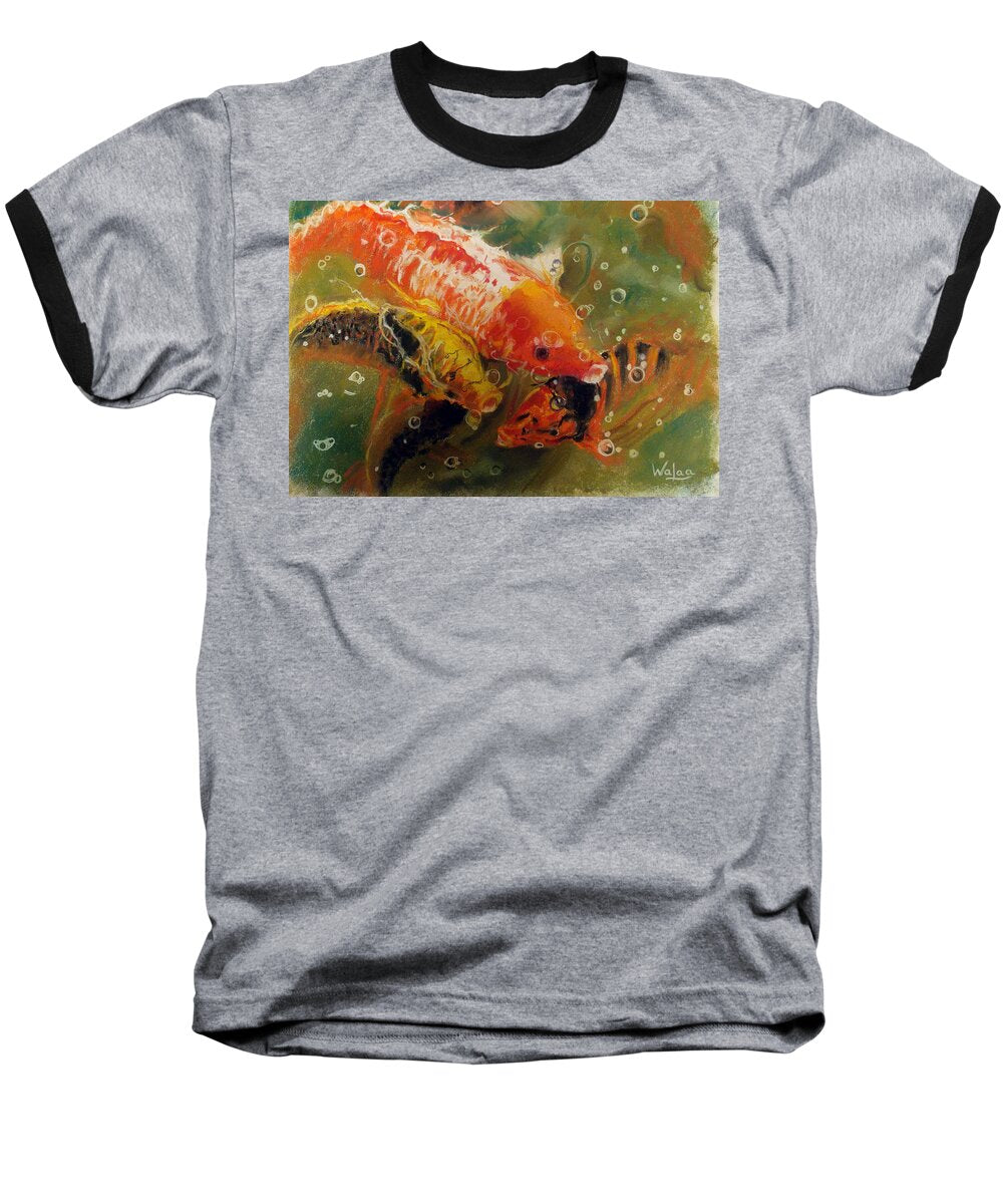 Dance of the Koi - Baseball T-Shirt