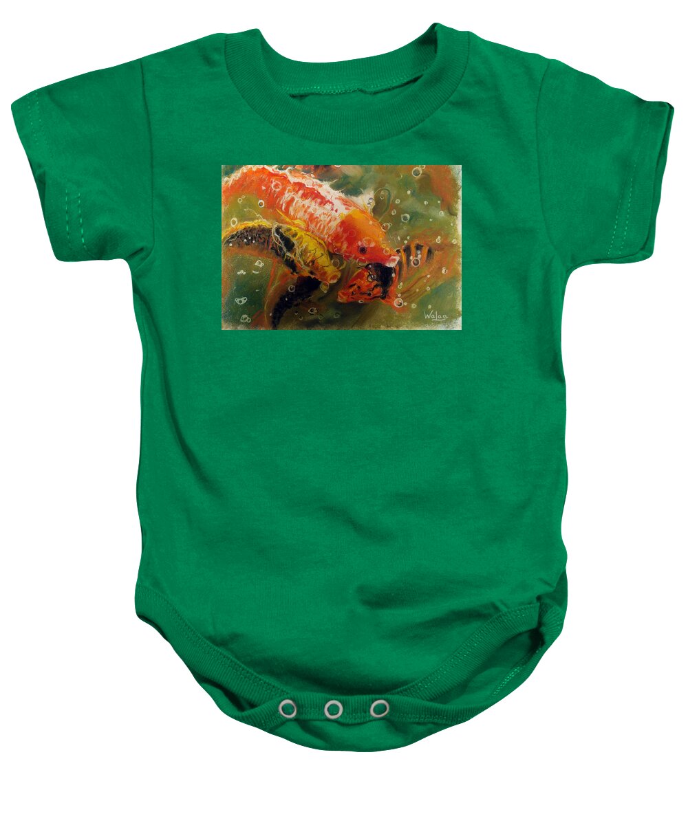 Dance of the Koi - Baby Onesie