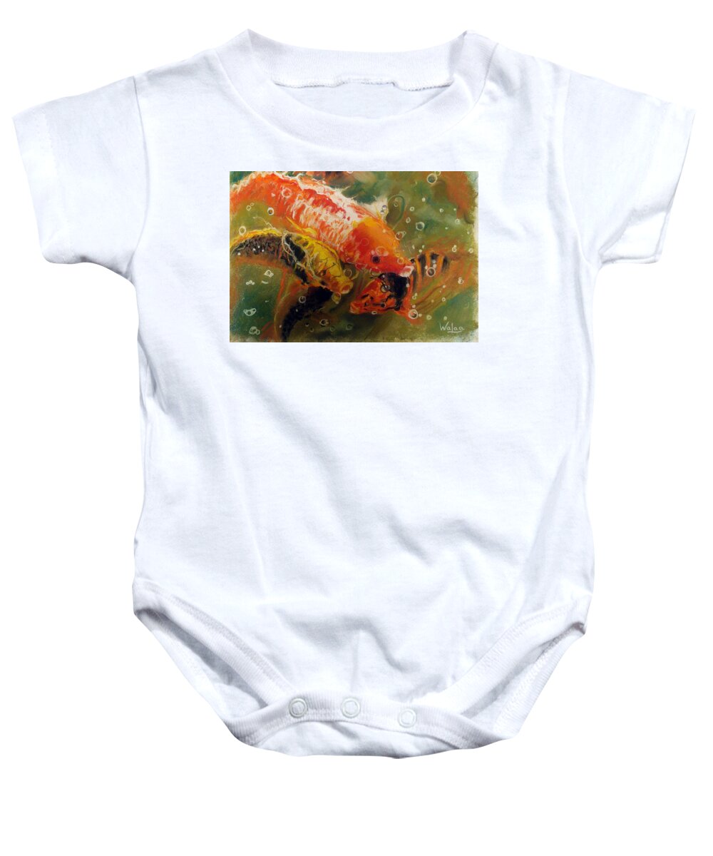 Dance of the Koi - Baby Onesie