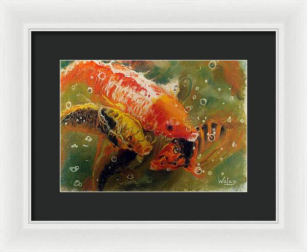 Dance of the Koi - Framed Print