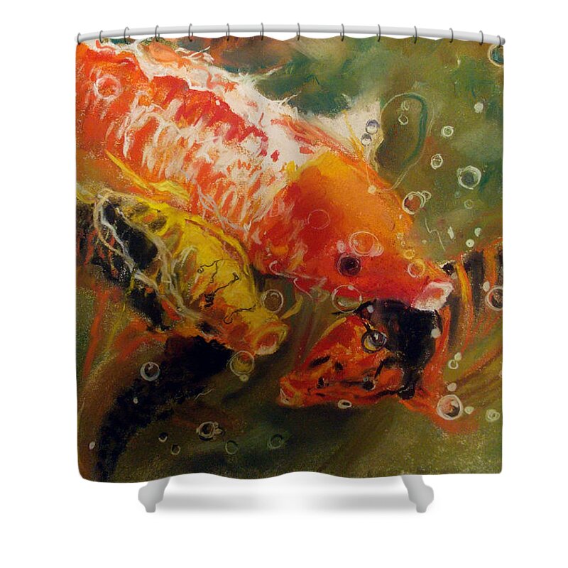 Dance of the Koi - Shower Curtain