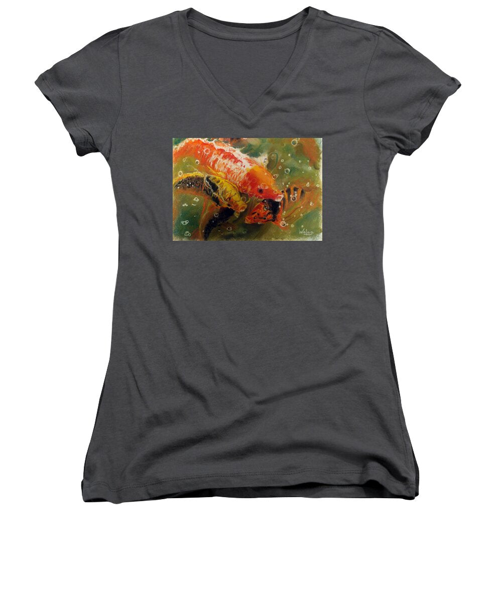 Dance of the Koi - Women's V-Neck