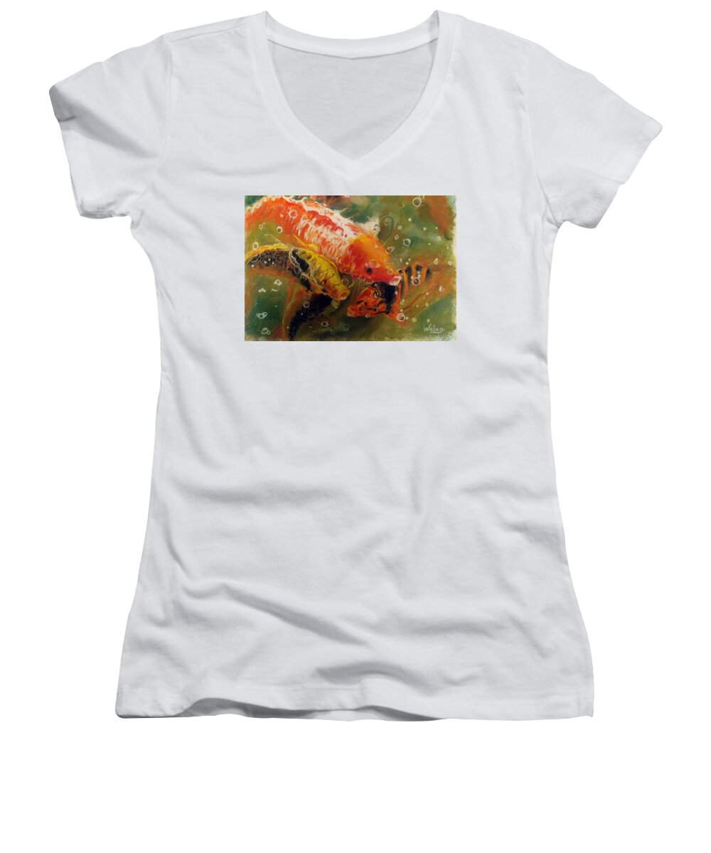 Dance of the Koi - Women's V-Neck