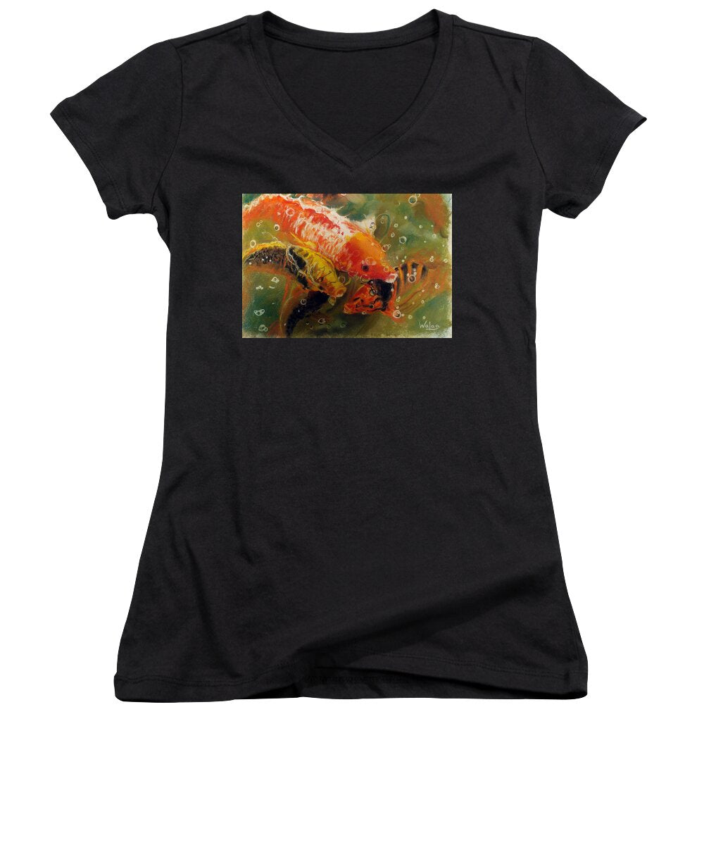 Dance of the Koi - Women's V-Neck