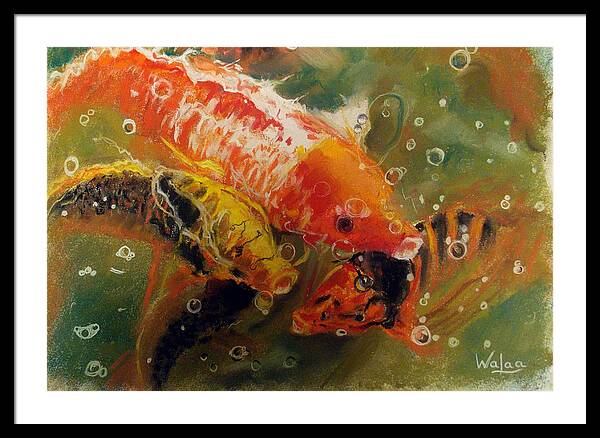 Dance of the Koi - Framed Print