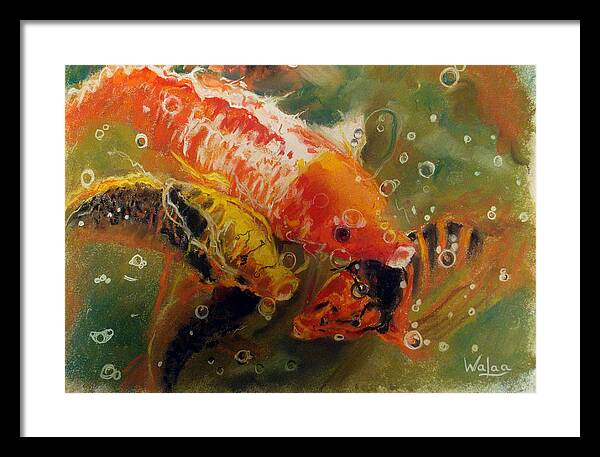 Dance of the Koi - Framed Print