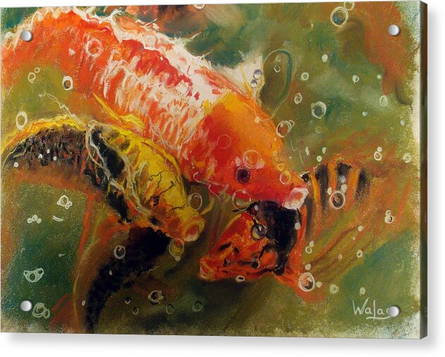 Dance of the Koi - Acrylic Print