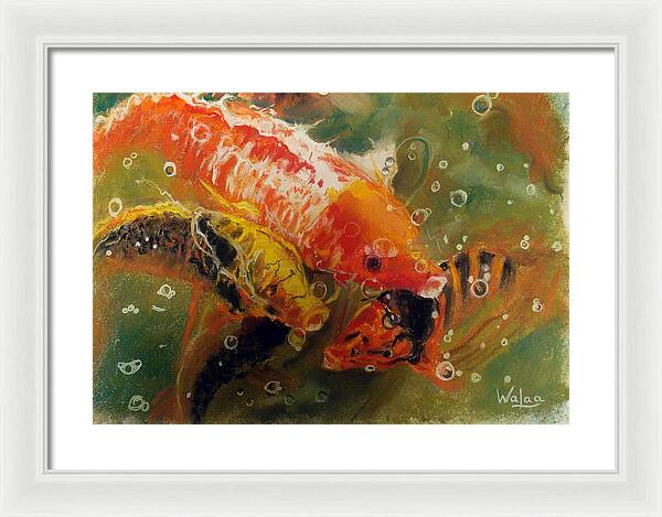 Dance of the Koi - Framed Print