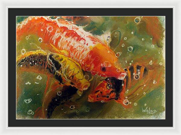 Dance of the Koi - Framed Print