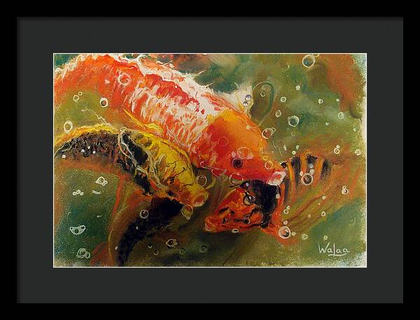 Dance of the Koi - Framed Print