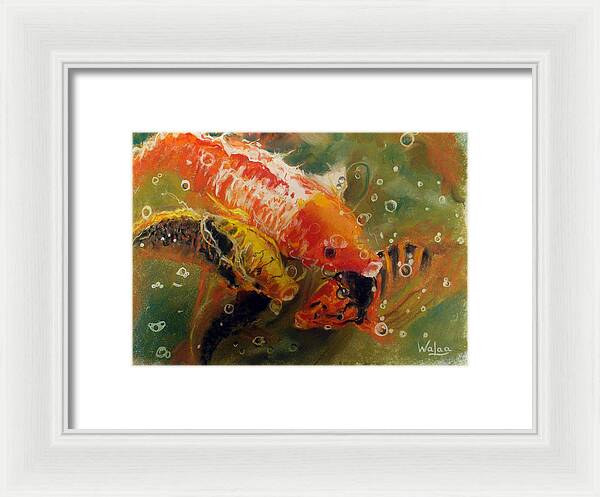 Dance of the Koi - Framed Print