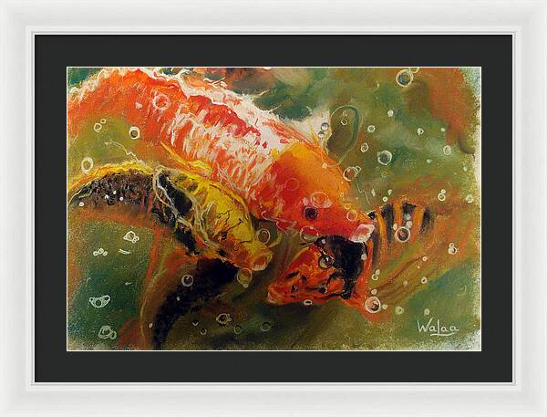 Dance of the Koi - Framed Print