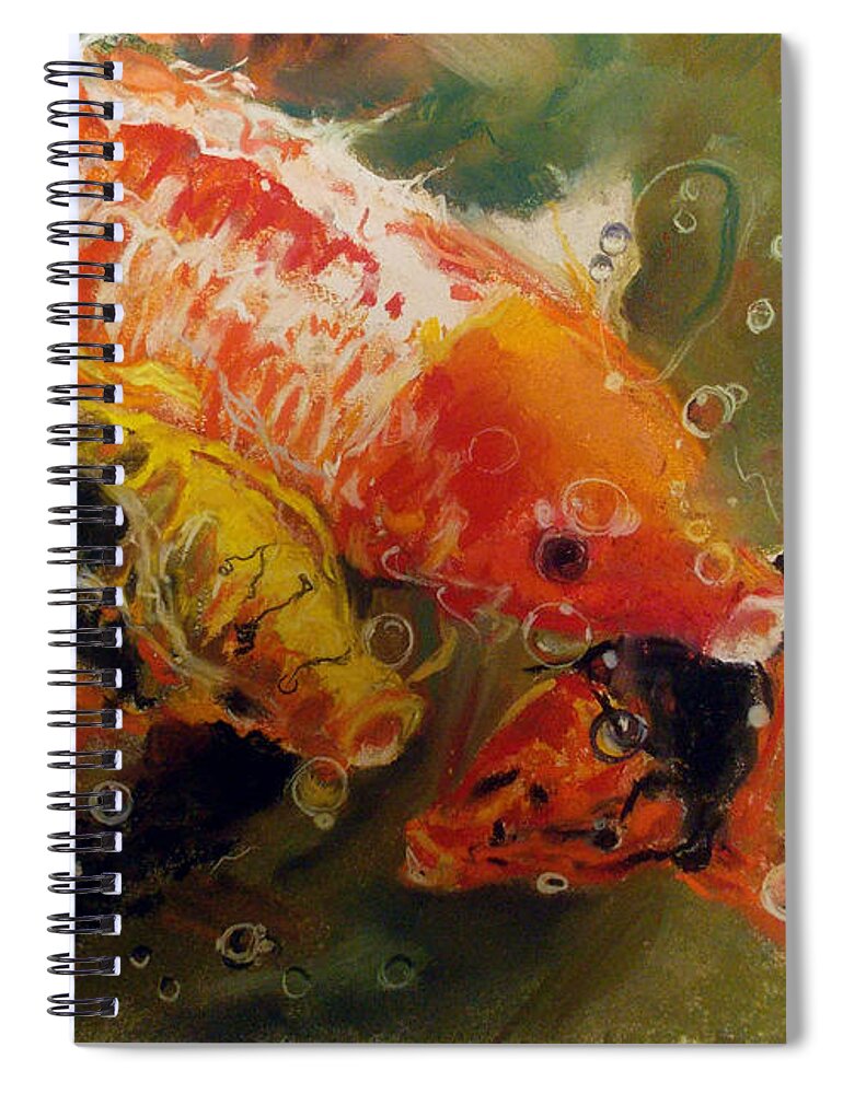 Dance of the Koi - Spiral Notebook