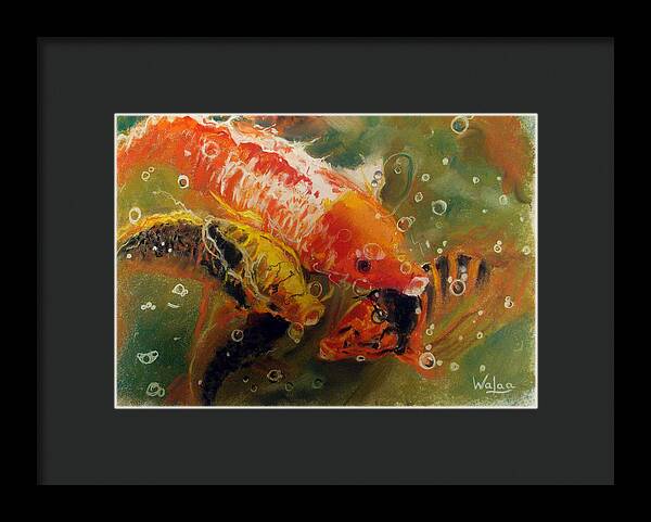 Dance of the Koi - Framed Print