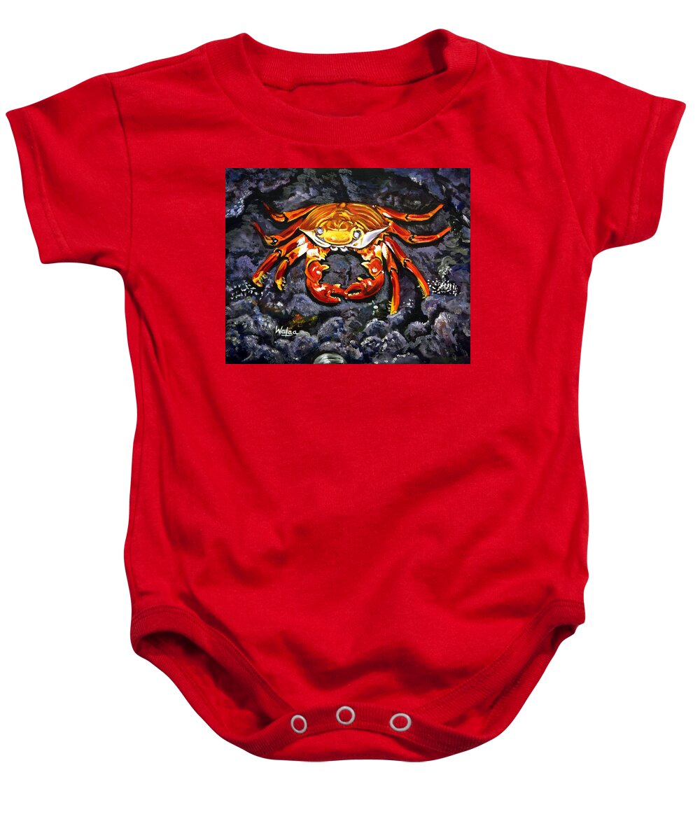 Crab's Bold Hold - Baby Onesie