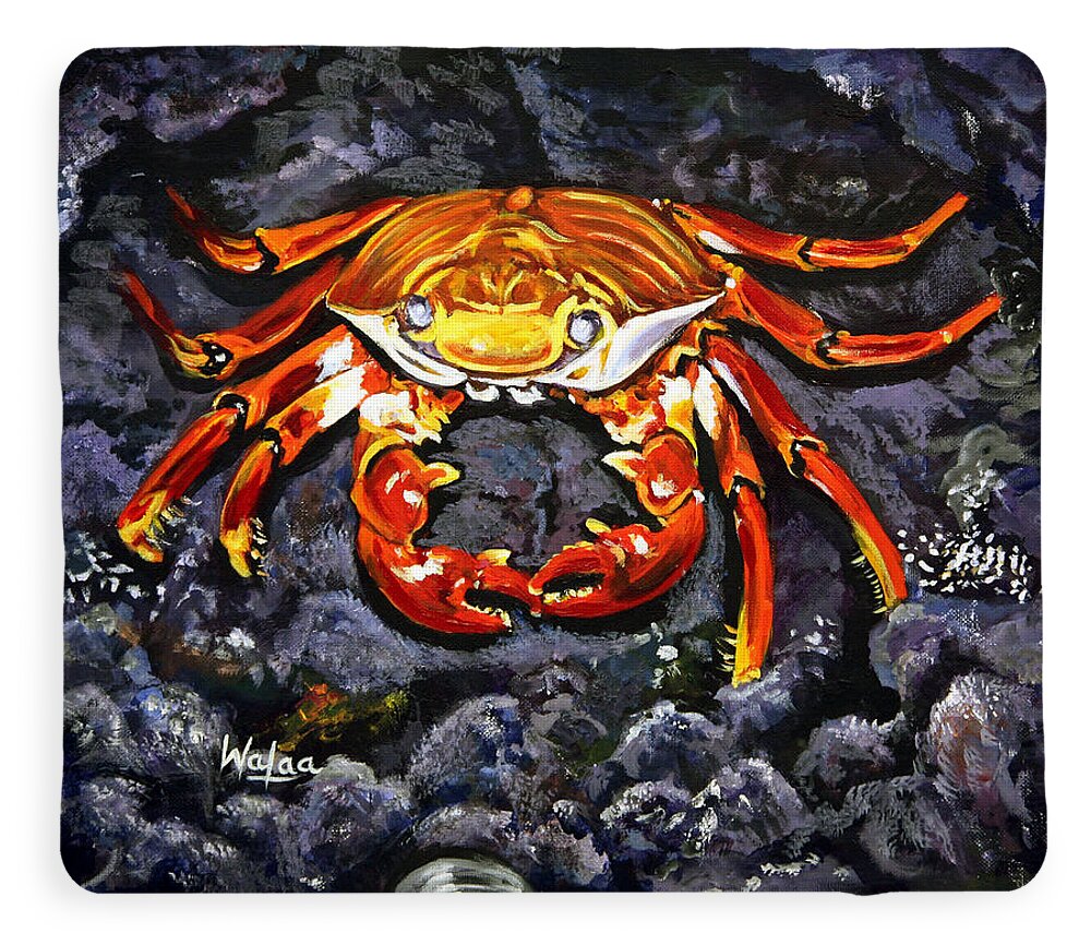 Crab's Bold Hold - Fleece Blanket