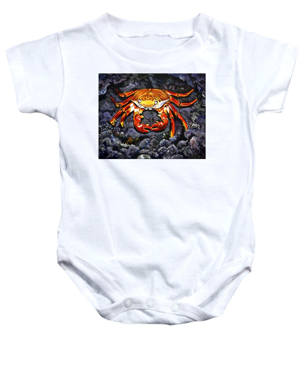 Crab's Bold Hold - Baby Onesie