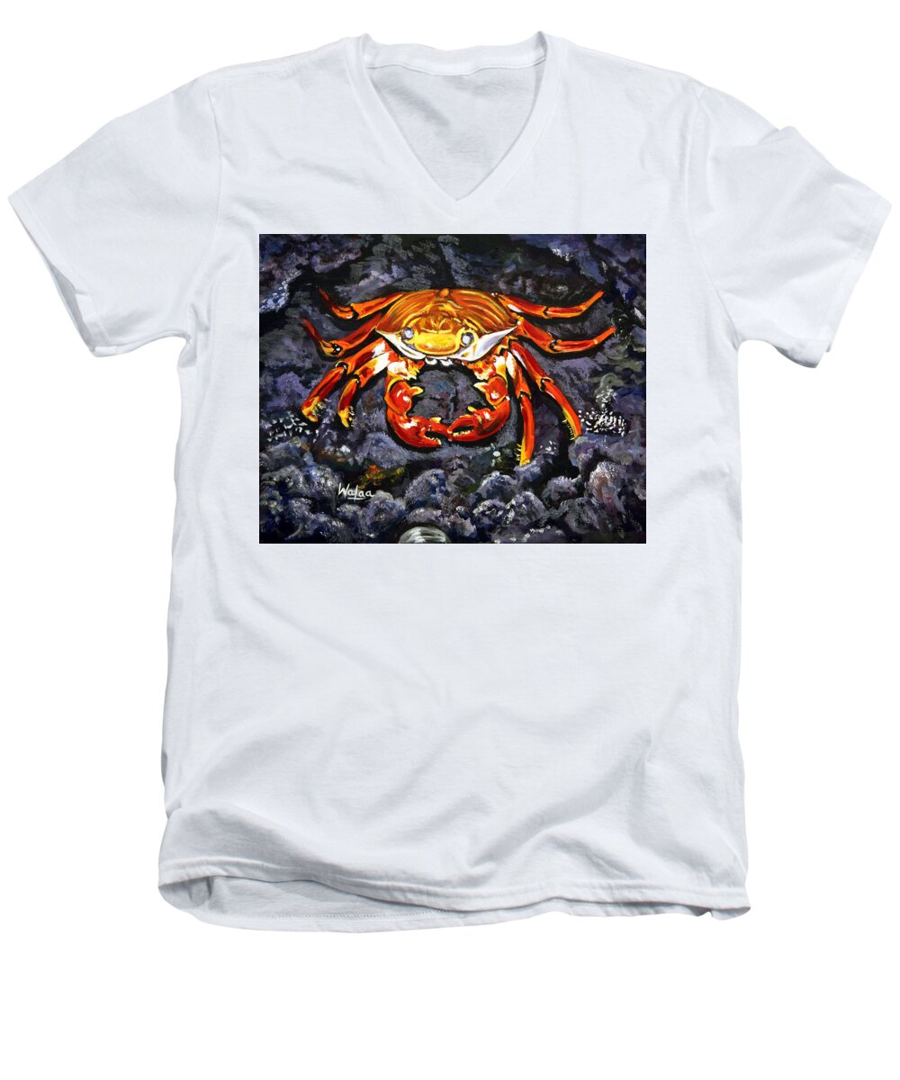 Crab's Bold Hold - Men's V-Neck T-Shirt