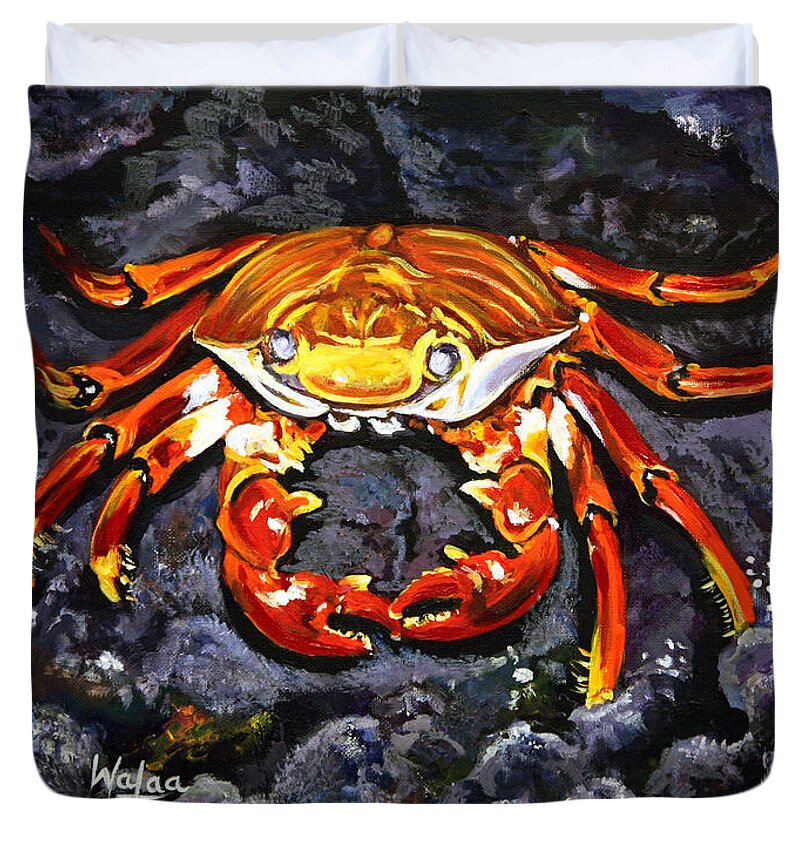 Crab's Bold Hold - Duvet Cover