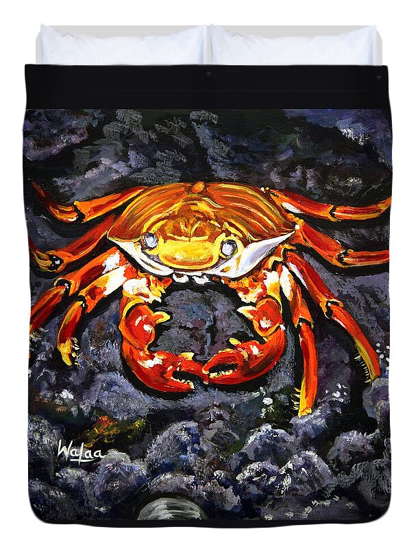 Crab's Bold Hold - Duvet Cover