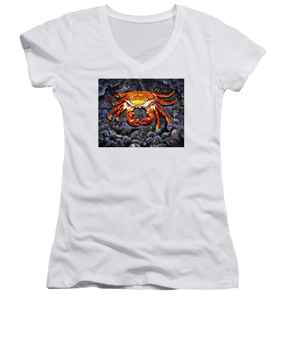 Crab's Bold Hold - Women's V-Neck