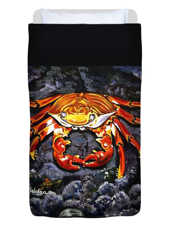 Crab's Bold Hold - Duvet Cover