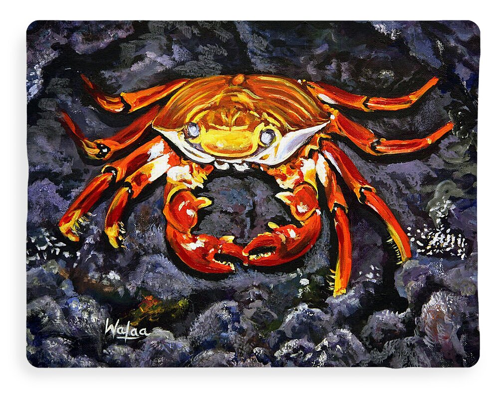 Crab's Bold Hold - Fleece Blanket