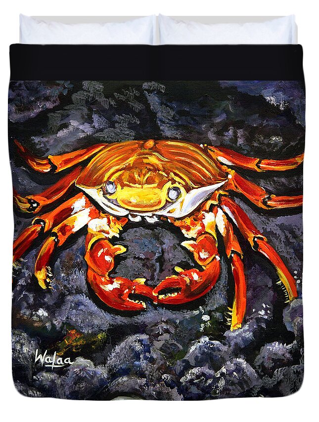 Crab's Bold Hold - Duvet Cover