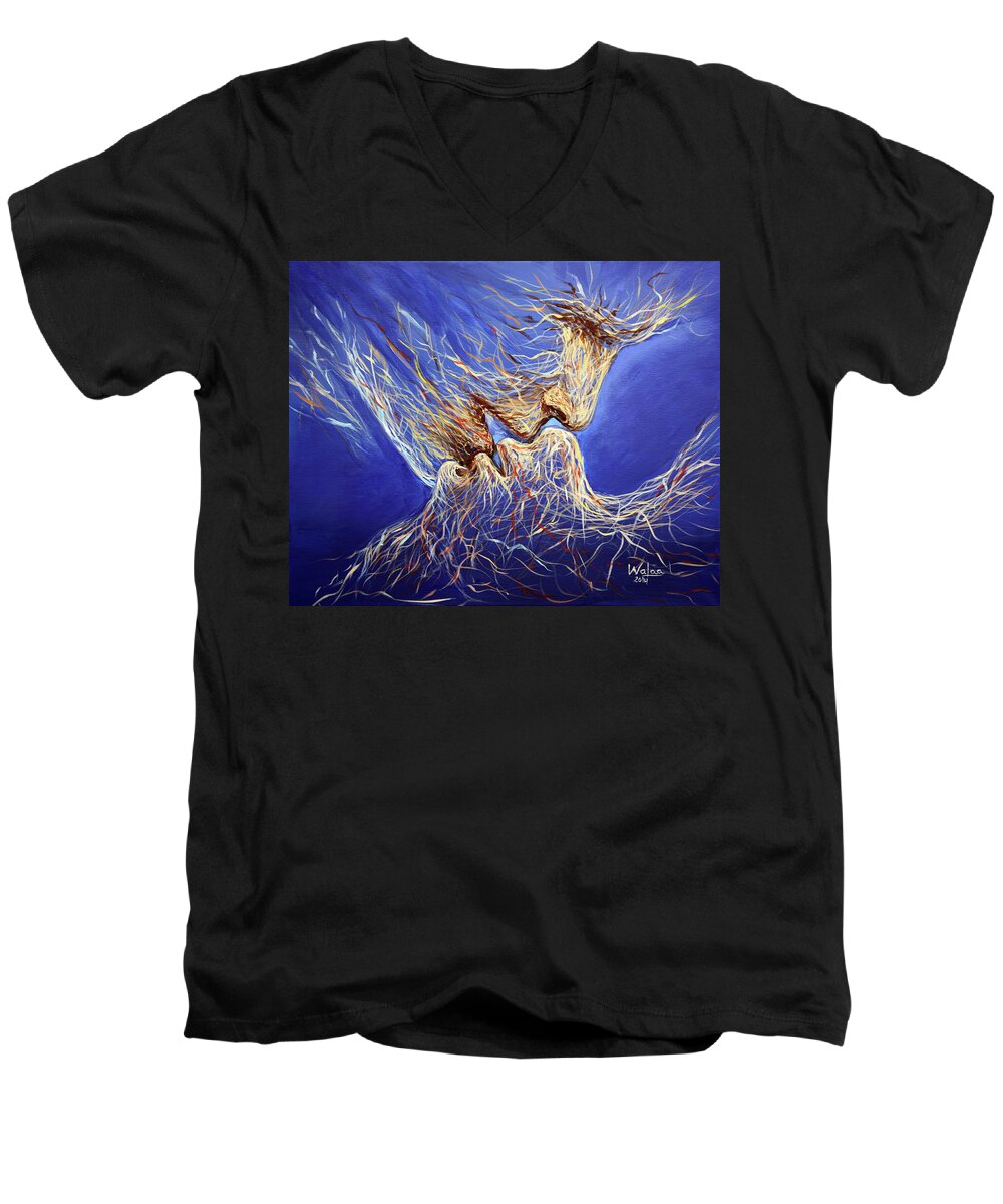 Embrace of Souls - Men's V-Neck T-Shirt