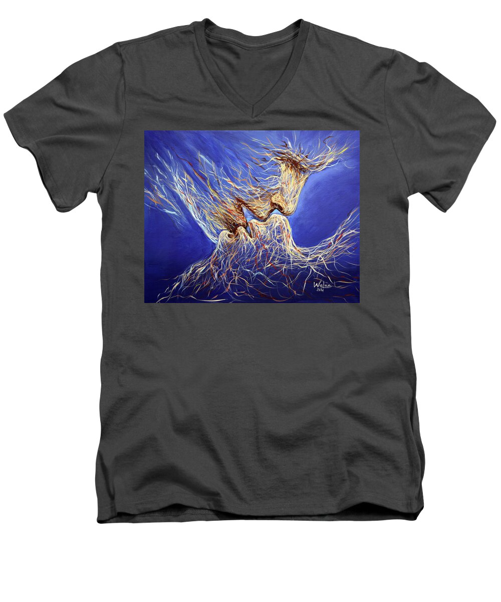 Embrace of Souls - Men's V-Neck T-Shirt