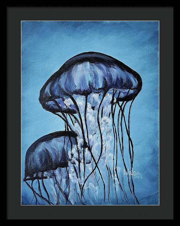 Jellyfish Dancers - Framed Print